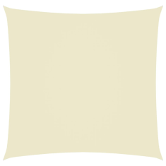 Vidaxl krémszínű négyzet alakú oxford-szövet napvitorla 7 x 7 m (135198)