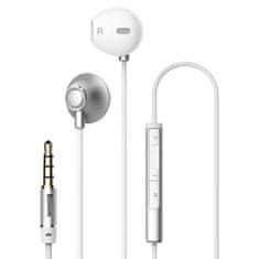 BASEUS Encok H06 in-ear headset távirányítóval ezüst NGH06-0S Baseus