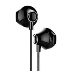 BASEUS Encok H06 in-ear headset távirányítóval fekete NGH06-01 Baseus