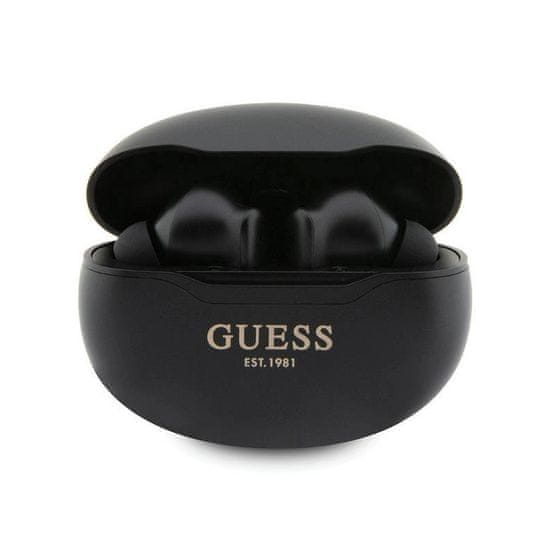Guess Guess Classic EST TWS Bluetooth fejhallgató + dokkolóállomás fekete