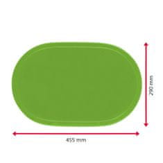 Westmark Ovális tányéralátét FUN 45,5 x 29 cm - világoszöld