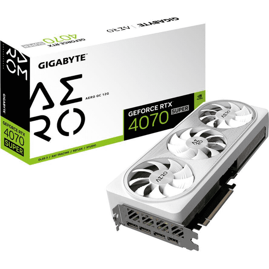 GIGABYTE AERO GeForce RTX 4070 SUPER OC 12G NVIDIA 16 GB GDDR6X (GV-N407SAERO OC-12GD)