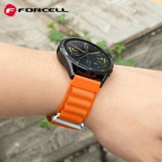 TKG Huawei Watch GT 3 (46 mm) okosóra szíj - F- Design FS05 - narancssárga szilikon szíj (szíj szélesség: 22 mm)