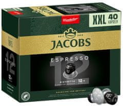 Jacobs Espresso Ristretto 12-es intenzitás, 40 db kávékapszula, Nespresso kompatibilis