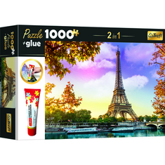 Trefl Trefl: Párizs, Eiffel torony puzzle - 1000 darabos + ragasztó (10649) (10649)