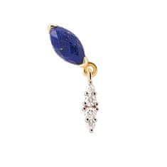 PDPAOLA Aranyozott single fülbevaló Lapis Lazuli Vanila PG01-065-U - 1db