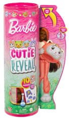 Mattel Barbie Cutie Reveal Barbie jelmezben - cica piros panda jelmezben HRK22