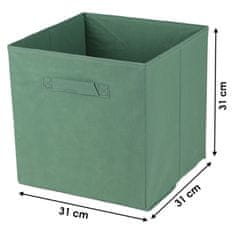 DOCHTMANN Tároló doboz textil, zöld 31x31x31cm