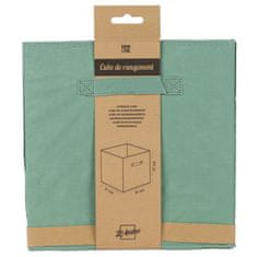 DOCHTMANN Tároló doboz textil, zöld 31x31x31cm