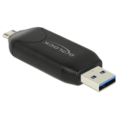 DELOCK 91734 kártyaolvasó Micro USB OTG + USB 3.0 port (91734)