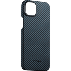 Pitaka MagEZ Case 4 Twill 1500D Apple iPhone 15 MagSafe rögzítéssel fekete-kék (129441) (129441)