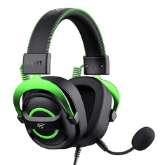 Havit H2002E-BG gamer fejhallgató fekete-zöld (H2002E-BG)