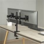Brateck LDT66-CO24 asztali monitortartó 2 monitorhoz, fekete színben