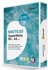 Mondi Nautilus Superwhite újrahasznosított papír - A4, fényes fehér, 80 g/m2, CIE 150, 500 lap