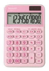 Sharp Asztali számológép ELM335BPK - 10 számjegyű, rózsaszínű