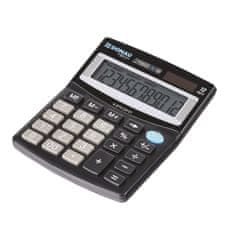 Donau TECH asztali számológép, K-DT4124 - 12 számjegyű kijelző, fekete színű