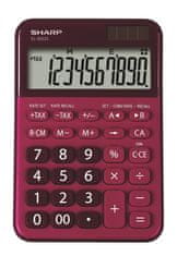Sharp Asztali számológép ELM335BRD - 10 számjegyű, piros színű