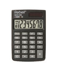 Rebell RE-SHC108 BX zsebszámológép - 8 számjegyű, fekete színű