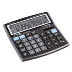 Donau TECH asztali számológép, K-DT4122 - 12 számjegyű kijelző, fekete színű