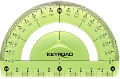 KEYROAD Szögmérő - 10cm, hajlékony, zöld