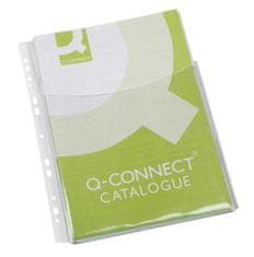 Q-Connect Euroborítók U katalógusokhoz - A4, PP, 200 mic, előlap 3/4-ig, 5 db