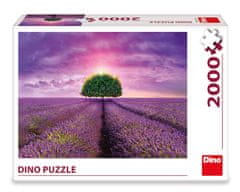DINO Levendula mező puzzle, 2000 darab