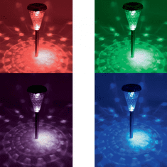 Somogyi LED-es Napelemes kerti lámpa szett RGB 4db (MX 811/4) (MX 811/4)