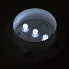 Vidaxl 12 darab fehér kültéri napelemes LED kerítéslámpa 277123