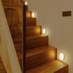 HOME & MARKER® Mozgásérzékelős éjjeli fény, energiatakarékos LED lámpa, tölthető akkus lámpa, éjjeli lámpa (1 darab) | LUMISIGN