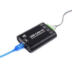 Waveshare USB-CAN FD ipari kétcsatornás adapter - interfész és adatelemző
