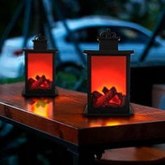 PrimePick Egy dekoratív lámpa, ami kandalló kinézetű és virtuális tűzzel rendelkezik, FireLantern