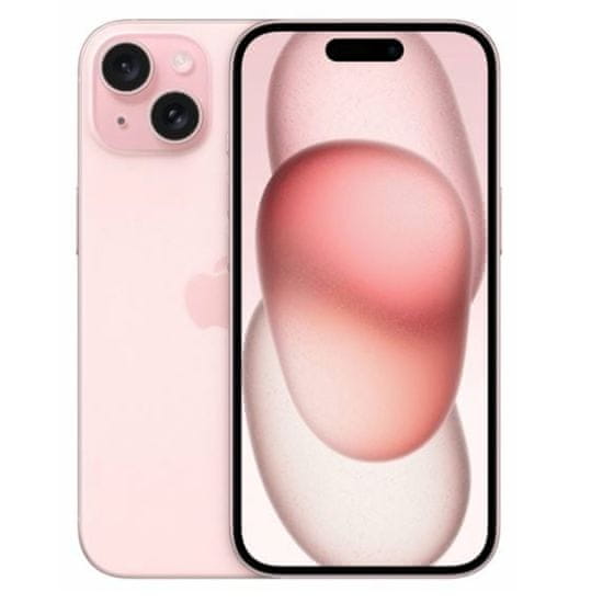 Apple iPhone 15 5G MTP13SX/A 6GB 128GB Dual SIM Rózsaszin Okostelefon