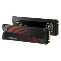 SAMSUNG MZ-V9P1T0CW 990 Pro with Heatsink 1024GB PCIe NVMe M.2 2280 SSD meghajtó
