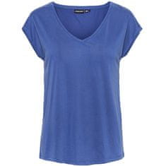 Pieces Női póló PCKAMALA Comfort Fit 17095260 Mazarine Blue (Méret XL)