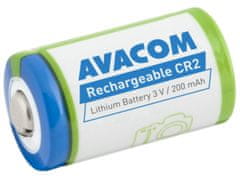 Avacom Újratölthető fényképezőgép akkumulátor CR2 3V 200mAh 0.6Wh