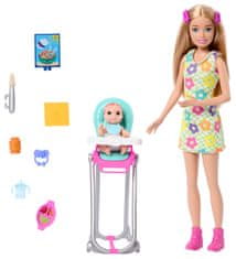 Mattel Barbie dada játékkészlet - baba virágos ruhában, FHY97