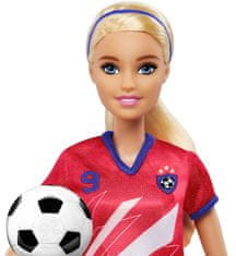 Mattel Barbie Focista baba - Piros mezes baba HCN17