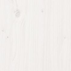 Vidaxl fehér tömör fenyőfa ültetőasztal polccal 82,5x50x75 cm 832398