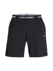 Jack&Jones Férfi szett - póló és rövidnadrág JACOSCAR Standard Fit 12258219 Black/Shorts (Méret L)