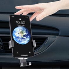 HURTEL Gravitációs autós tartó okostelefonhoz a hűtőrácson fekete YC08