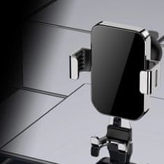 HURTEL Gravitációs autós tartó okostelefonhoz a hűtőrácson ezüst YC12