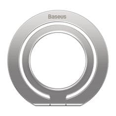 BASEUS Halo mágneses gyűrűtartó telefonállvány ezüst SUCH000012 Baseus