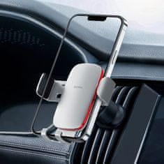 BASEUS Gravitációs autós tartó szellőzőrácshoz ezüst SUJS000012 Baseus