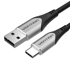 Vention CODHH USB kábel 2 M USB 2.0 USB A USB C Alumínium, Fekete (CODHH)