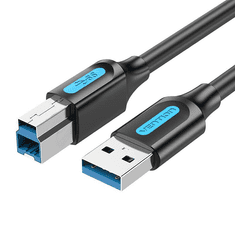 Vention COOBF USB kábel 1 M USB 3.2 Gen 1 (3.1 Gen 1) USB A USB B Fekete (COOBF)