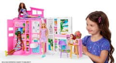 Mattel Barbie ház babával HRJ77