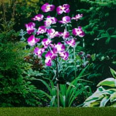 HI LED-es napelemes orchideás kerti lámpa 75 cm 435255