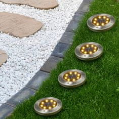 HI LED 4 db napelemes kerti talajba süllyeszthető lámpa 435252