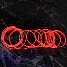 WOWO Piros LED csíkos környezeti világítás autóhoz USB tápellátással 12V, 5m