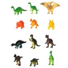 WOWO 48 figurából álló keverékkészlet - tengeri állatok, vadon élő farm dinoszauruszok